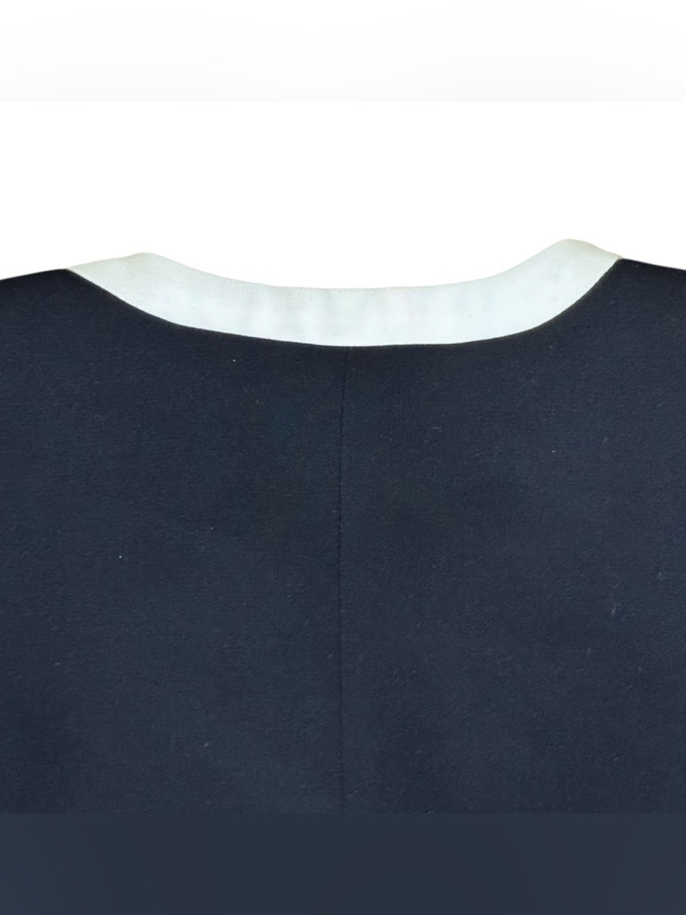 Tahari Arthur S Levine Tailored Open Front Black & White Blazer, 12 - Picture 7 of 9